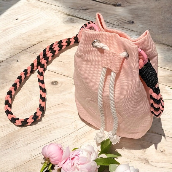 Dior Mini Pink Drawstring Bucket Bag - Picture 2 of 10